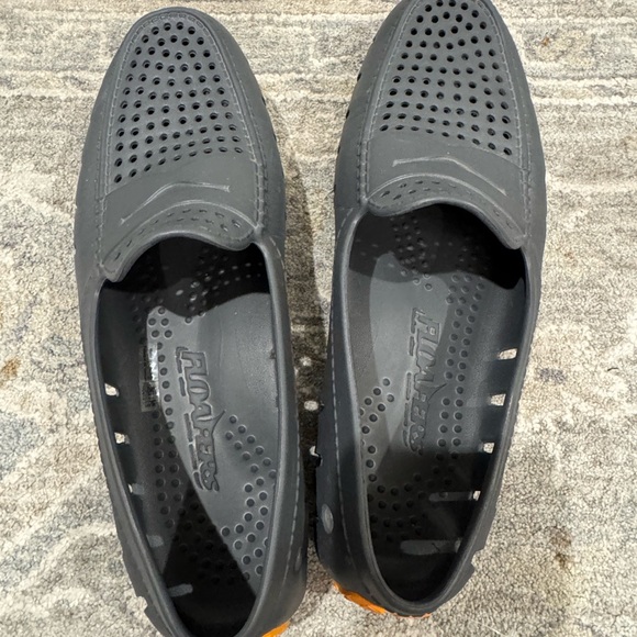 Sleek Black Perforated Loafers Sz 12 for Men- Waterproof! - Picture 4 of 5